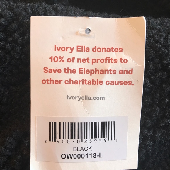 Ivory Ella Black Sherpa Teddy Fleece 1/3 Zip Purple Trim Accents - Picture 10 of 15